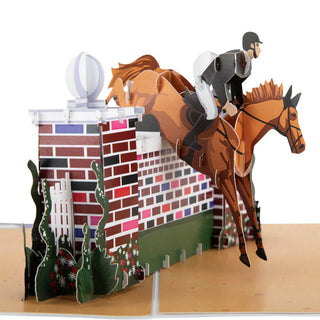 Show Jumping Pop-up Card