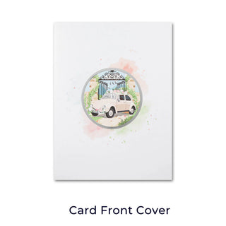 Wedding Car Pop-up Card