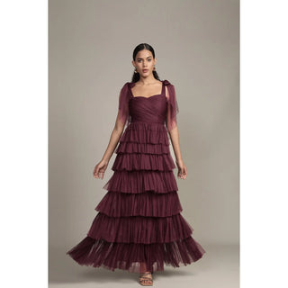 Ophelia Plum Maxi Dress