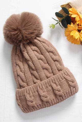 Cozy Cable Beanie Taupe