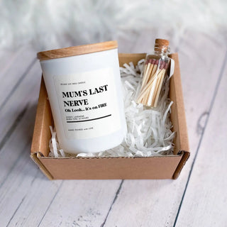 Candle Gift Box For Mum's Last Nerve (White)