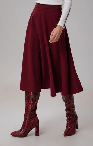 Jane Merlot Skirt